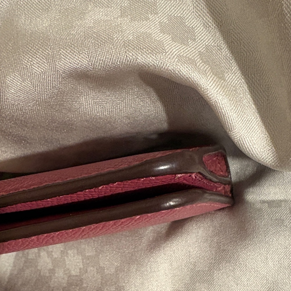 Coach Pink Leather Card Holder - Picture 3 of 13